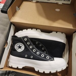 Converse Black and White High-Top Sneakers